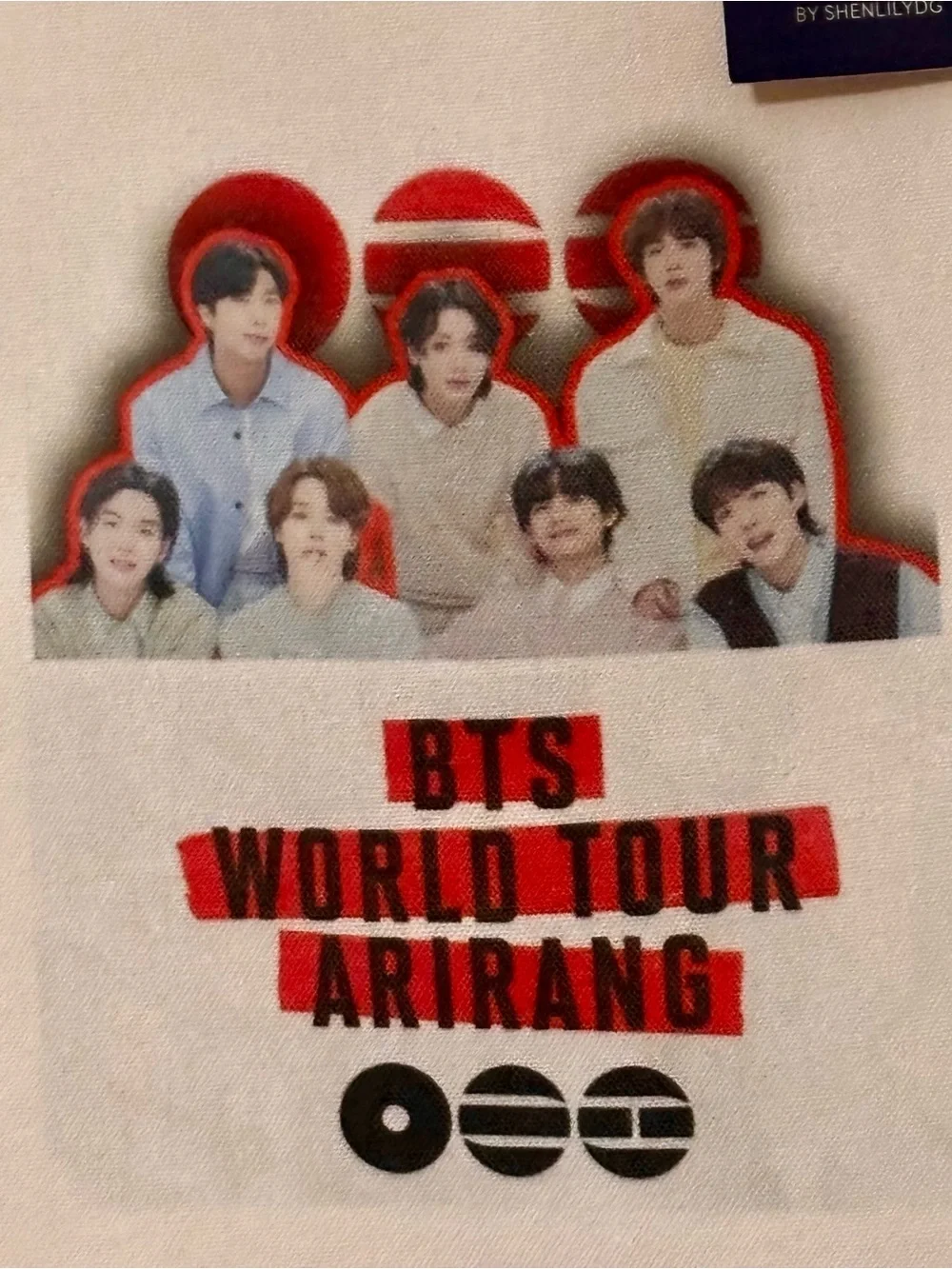BTS World Tour Arirang Canvas Tote Bag - Cream